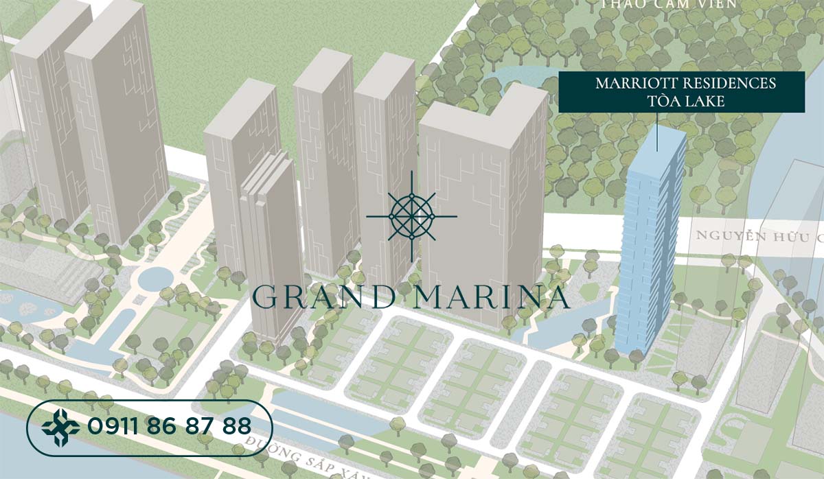 Toà Lake Marriott, Căn hộ hàng hiệu đầu tiên chuẩn bị bàn giao tại siêu dự án Grand Marina Saigon
