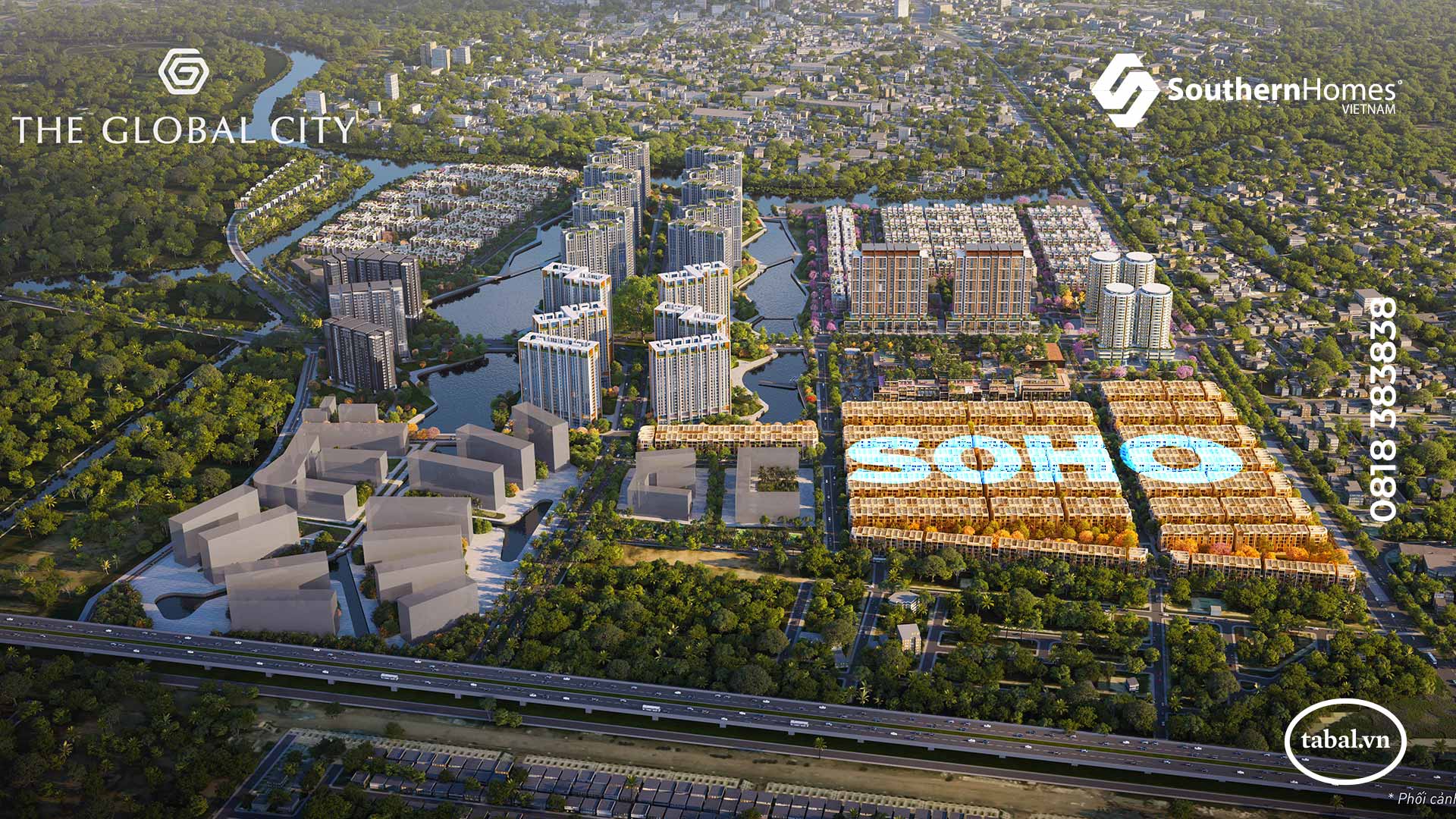 Dự án The Global City - Chủ đầu tư Masterise Homes - Đang mở bán phân khu nhà phố SOHO - Đại lý phân phối SouthernHomes Việt Nam