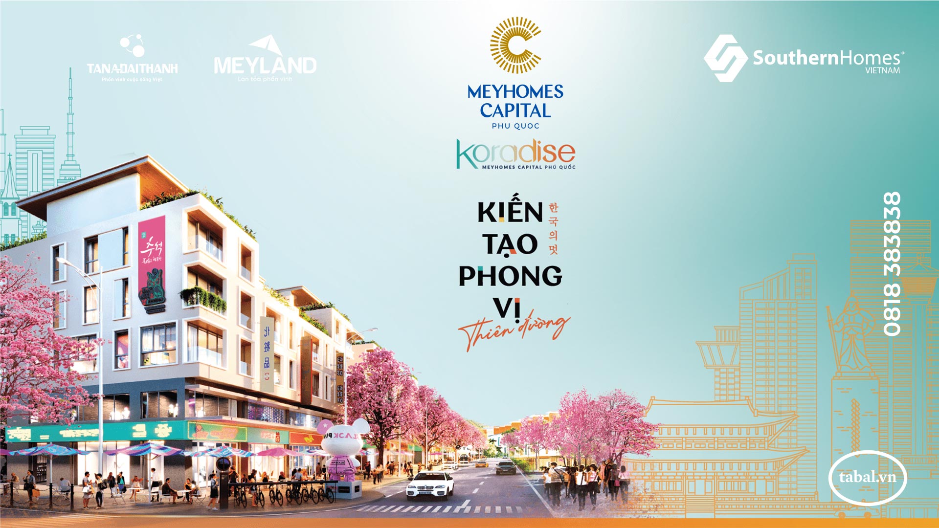 Dự án Koradise Meyhomes Capital Phú Quốc - Chủ đầu tư MeyLan Tân Á Đại Thành - Đại lý phân phối SouthernHomes Việt Nam