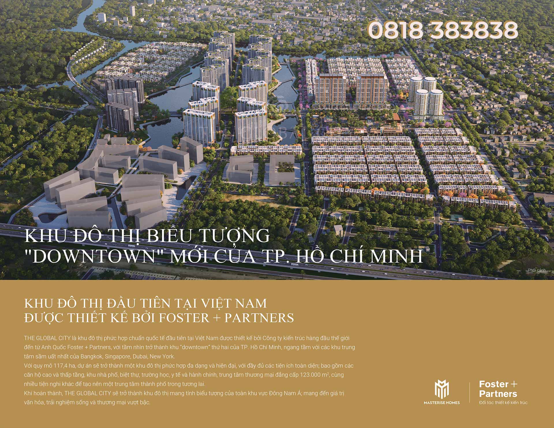 Dự án The City - Khu đô thị biểu tượng mới Tp Hồ Chí Minh. Dự án quy mô lớn, phát triển thấp tầng nhà phố biệt thự và căn hộ tại trung tâm khu đô thị Thành phố Thủ Đức.