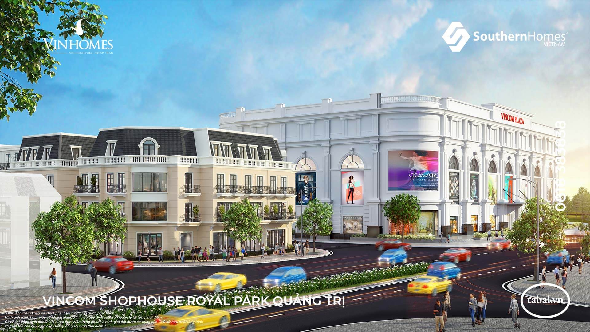 Vincom Shophouse Royal Park - Tổ hợp TTTM, nhà phố thương mại liền kề là dự án có tầm cỡ và quy mô đầu tiên tại Quảng Trị.