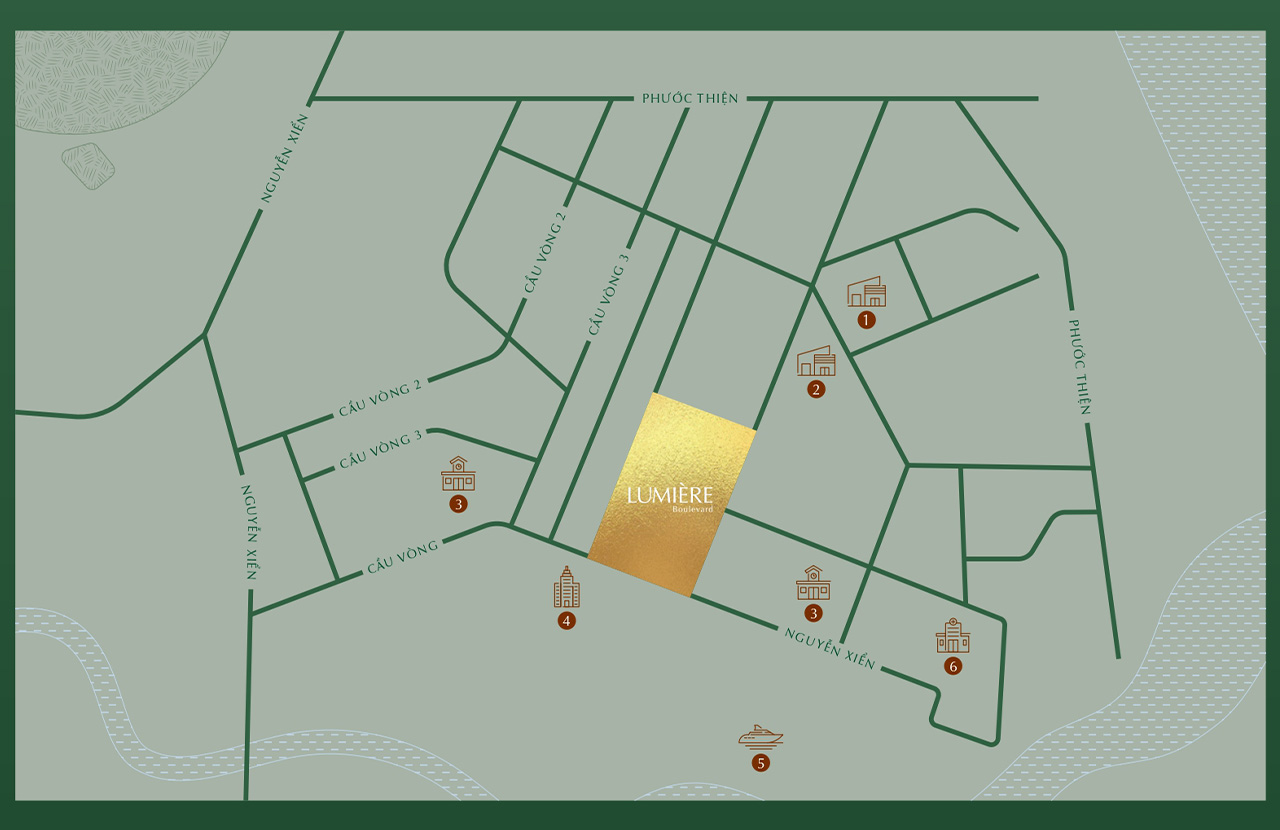 Map LUMIÈRE Boulevard Grand Park - Đất xanh Đà Nẵng