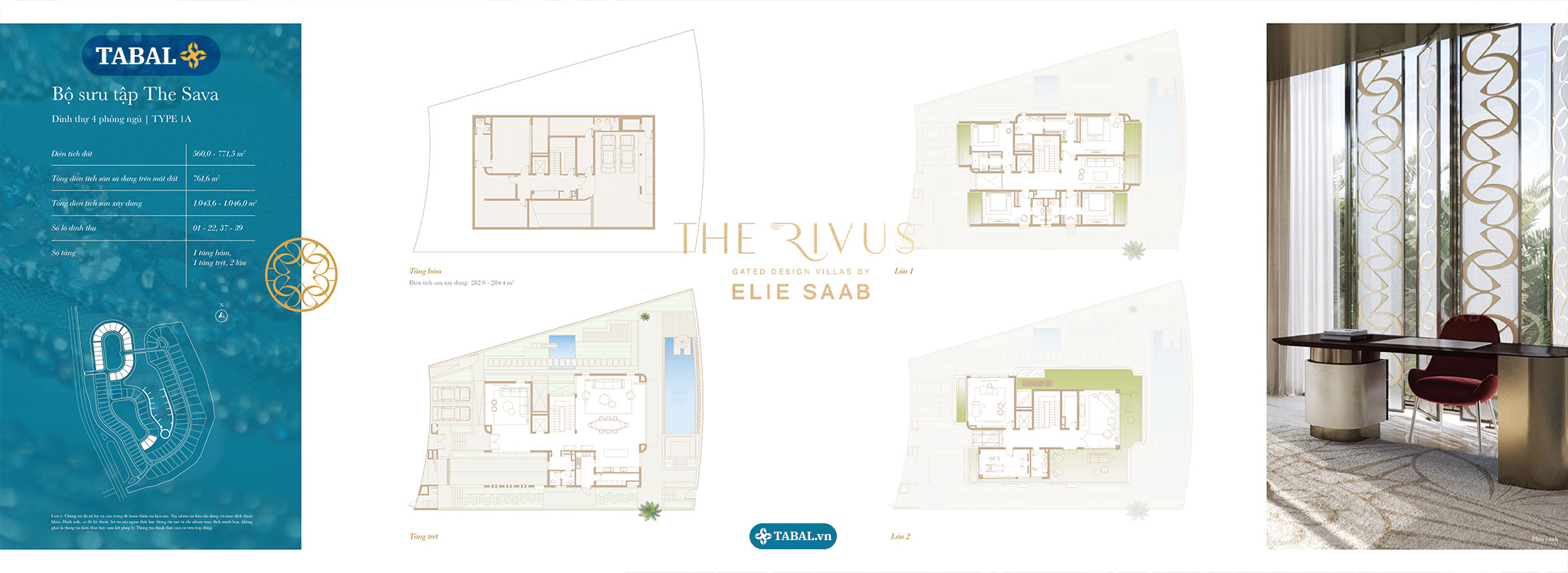 THE RIVUS - Mặt bằng thiết kế dinh thự THE SAVA