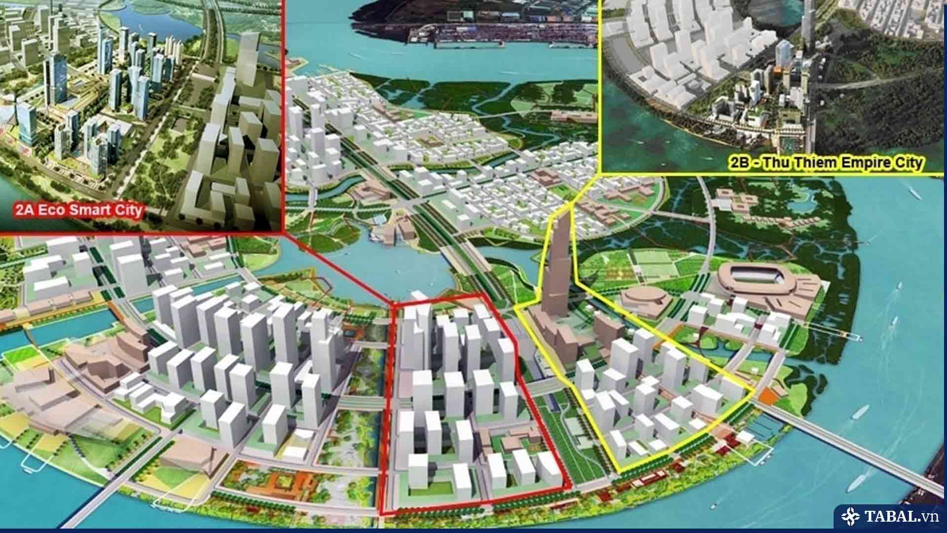 Vị trí dự án Eco Smart City Thủ Thiêm