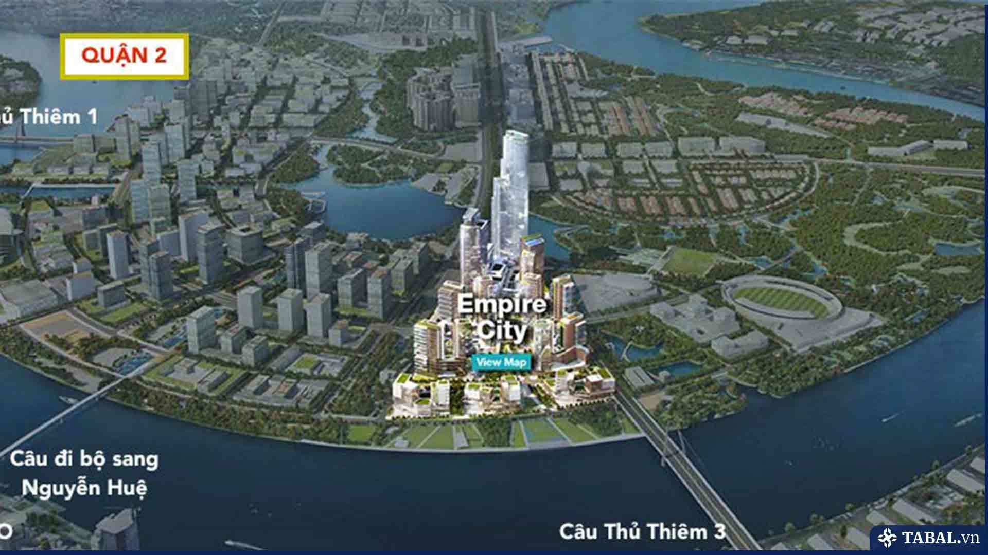 Vị trí dự án Empire City Thủ Thiêm